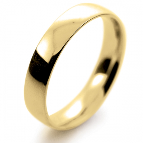 Court Light -  4mm (TCSL4Y-Y) Yellow Gold Wedding Ring UK